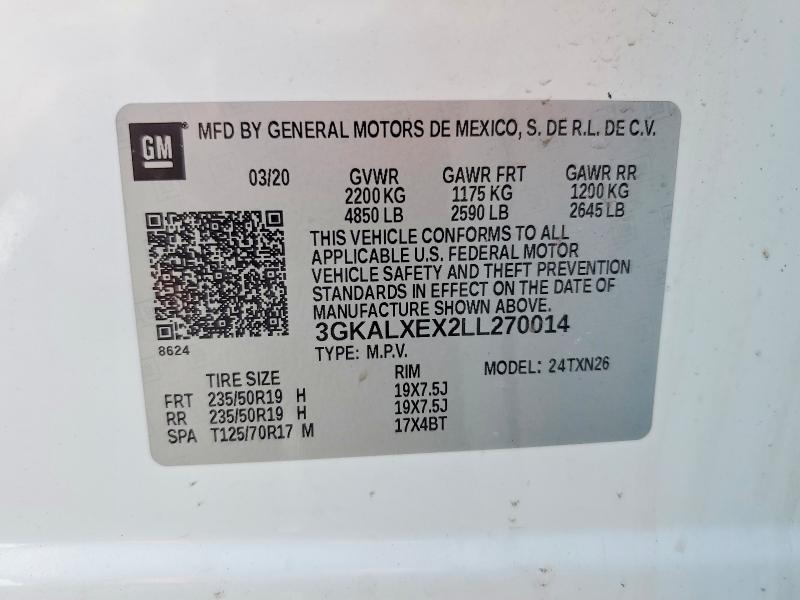 Продажа на аукционе авто 2020 Gmc Terrain, vin: 3GKALXEX2LL270014, номер лота: 53368186