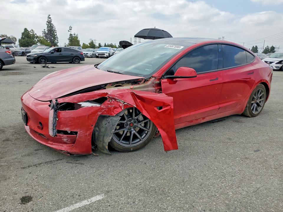 2022 Tesla Model 3 მანქანა იყიდება აუქციონზე, vin: 5YJ3E1EB6NF212490, აუქციონის ნომერი: 53467086