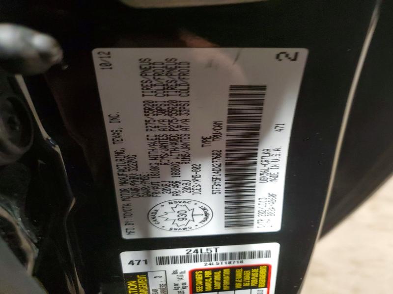 Aukcja sprzedaży 2013 Toyota Tundra, vin: 5TFBY5F14DX277682, numer aukcji: 52819776