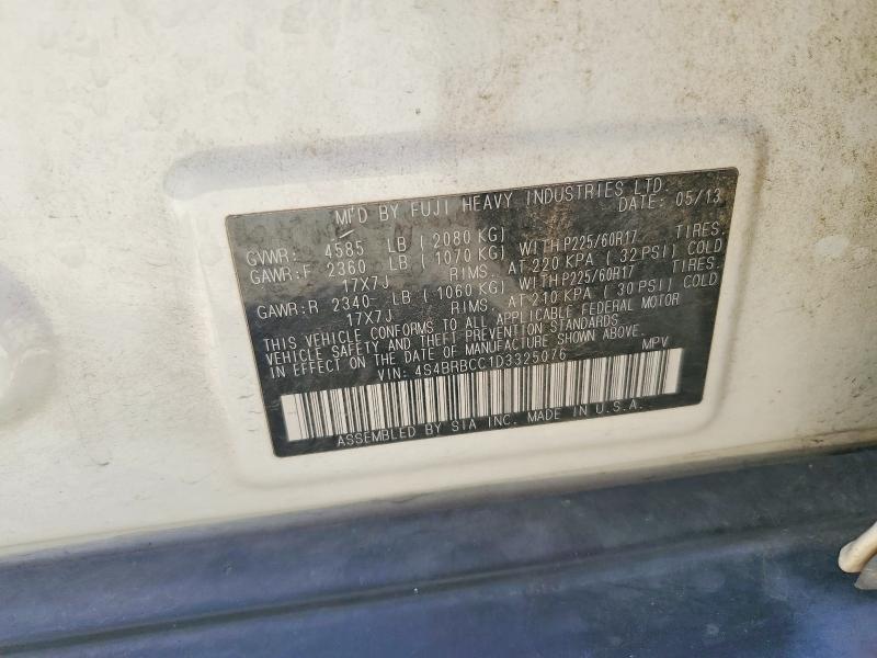 Aukcja sprzedaży 2013 Subaru Outback, vin: 4S4BRBCC1D3325076, numer aukcji: 51920556