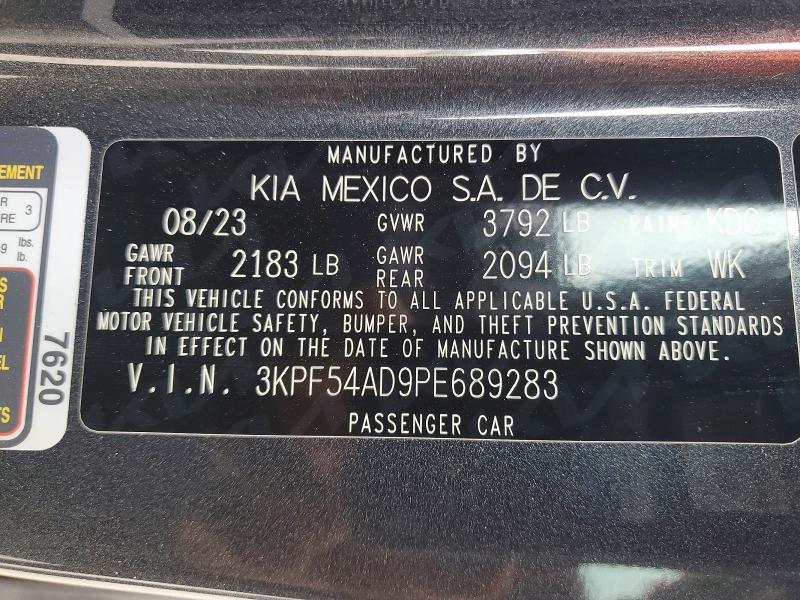 Продаж на аукціоні авто 2023 Kia Forte, vin: 3KPF54AD9PE689283, номер лоту: 52766266