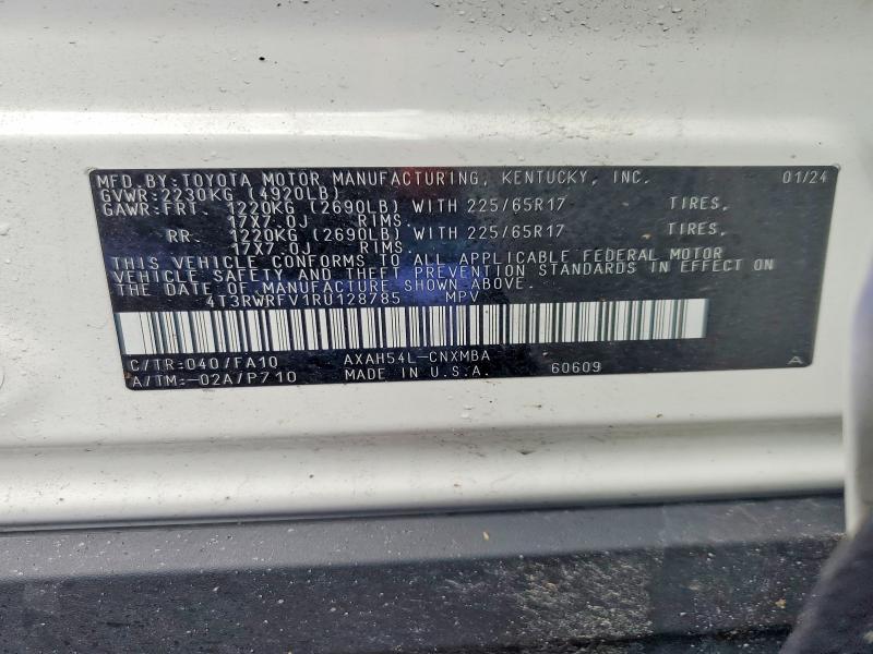 Продаж на аукціоні авто 2024 Toyota Rav4 Hybrid, vin: 4T3RWRFV1RU128785, номер лоту: 51752856