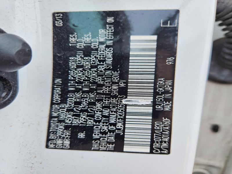 Aukcja sprzedaży 2013 Lexus Gx, vin: JTJBM7FX2D5059213, numer aukcji: 53961926