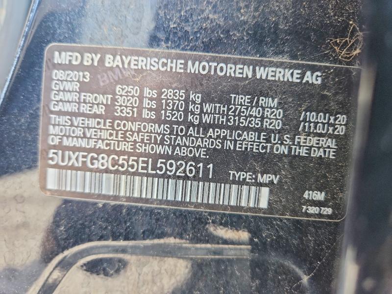 Aukcja sprzedaży 2014 Bmw X6, vin: 5UXFG8C55EL592611, numer aukcji: 53296106