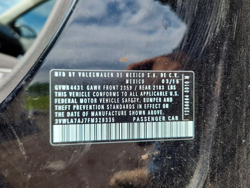 Aukcja sprzedaży 2015 Volkswagen Jetta, vin: 3VWLA7AJ7FM328335, numer aukcji: 52135696