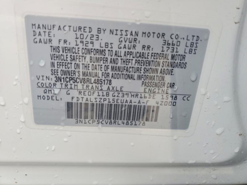 Aukcja sprzedaży 2024 Nissan Kicks, vin: 3N1CP5CV8RL485178, numer aukcji: 53939446