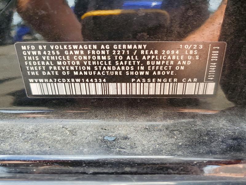 Aukcja sprzedaży 2024 Volkswagen Gti, vin: WVWHA7CDXRW144334, numer aukcji: 54858726