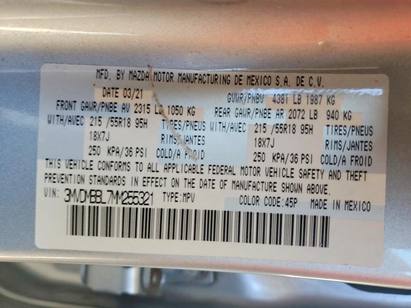 Aukcja sprzedaży 2021 Mazda Cx-30, vin: 3MVDMBBL7MM255321, numer aukcji: 53731186