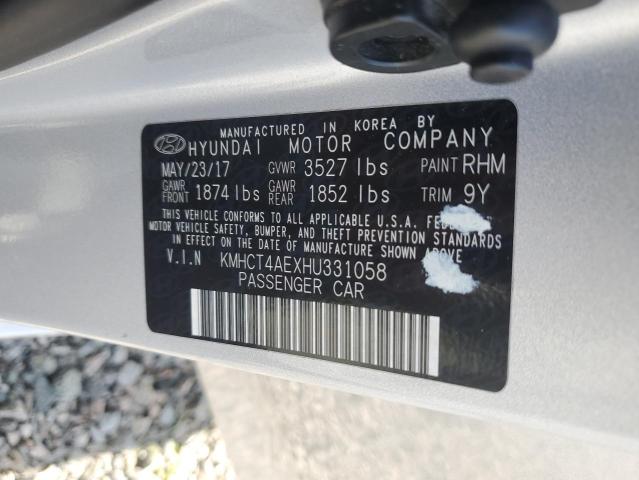 Aukcja sprzedaży 2017 Hyundai Accent, vin: KMHCT4AEXHU331058, numer aukcji: 55324136