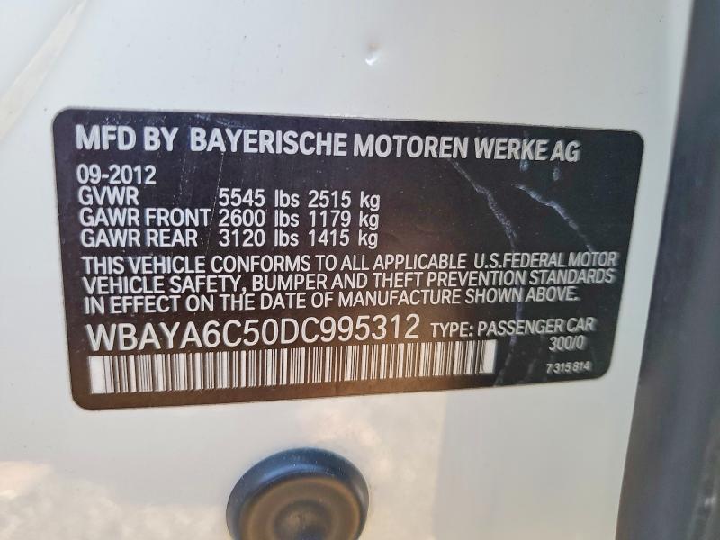 Продаж на аукціоні авто 2013 Bmw 740, vin: WBAYA6C50DC995312, номер лоту: 52260836