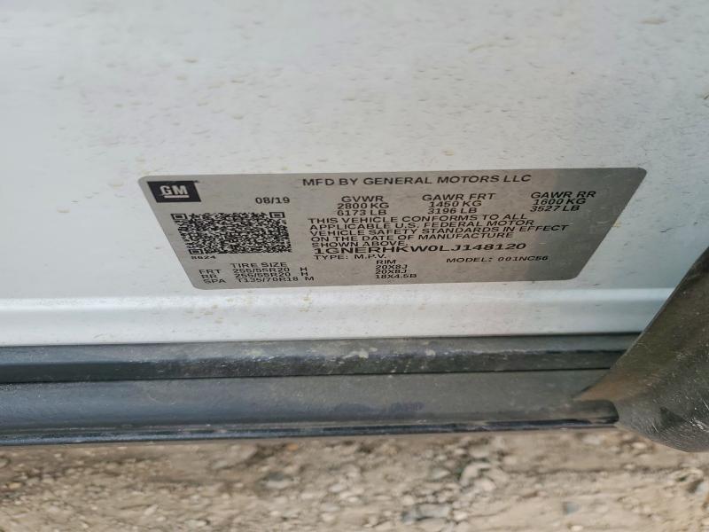 2020 Chevrolet Traverse მანქანა იყიდება აუქციონზე, vin: 1GNERHKW0LJ148120, აუქციონის ნომერი: 53950126