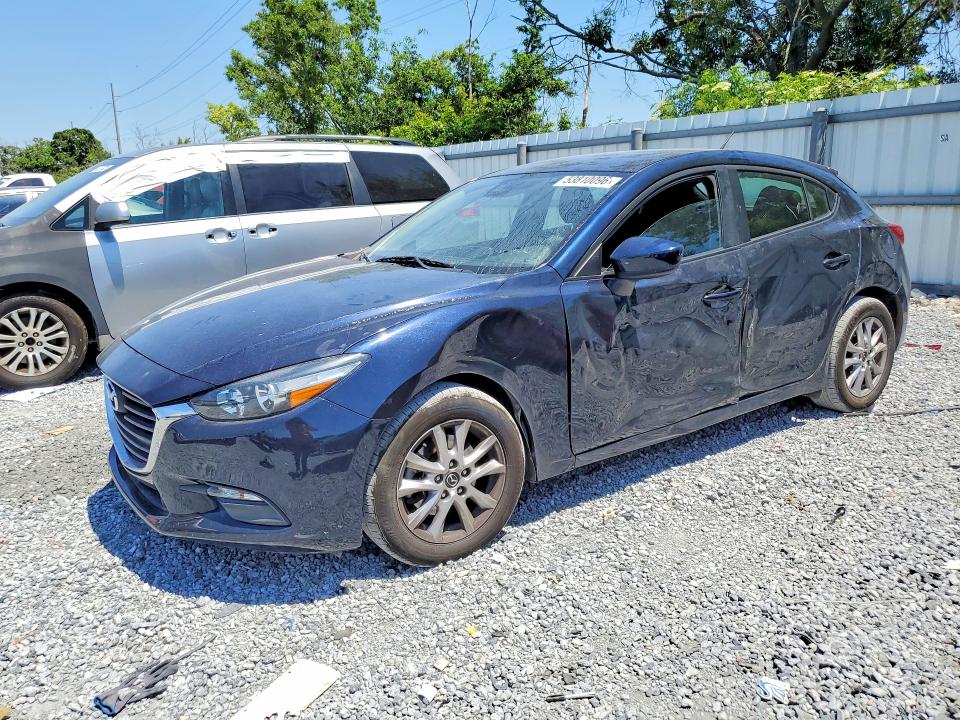 2018 Mazda 3 მანქანა იყიდება აუქციონზე, vin: 3MZBN1K77JM221486, აუქციონის ნომერი: 53810096