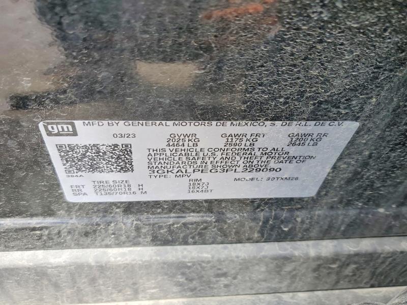 Aukcja sprzedaży 2023 Gmc Terrain, vin: 3GKALPEG3PL229090, numer aukcji: 51637936