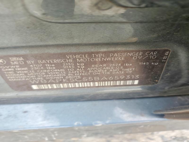 2011 Bmw 328 მანქანა იყიდება აუქციონზე, vin: WBAPK5C55BA659313, აუქციონის ნომერი: 54447396