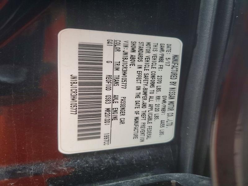 Продажа на аукционе авто 2017 Nissan Rogue Sport, vin: JN1BJ1CR3HW105777, номер лота: 54843916