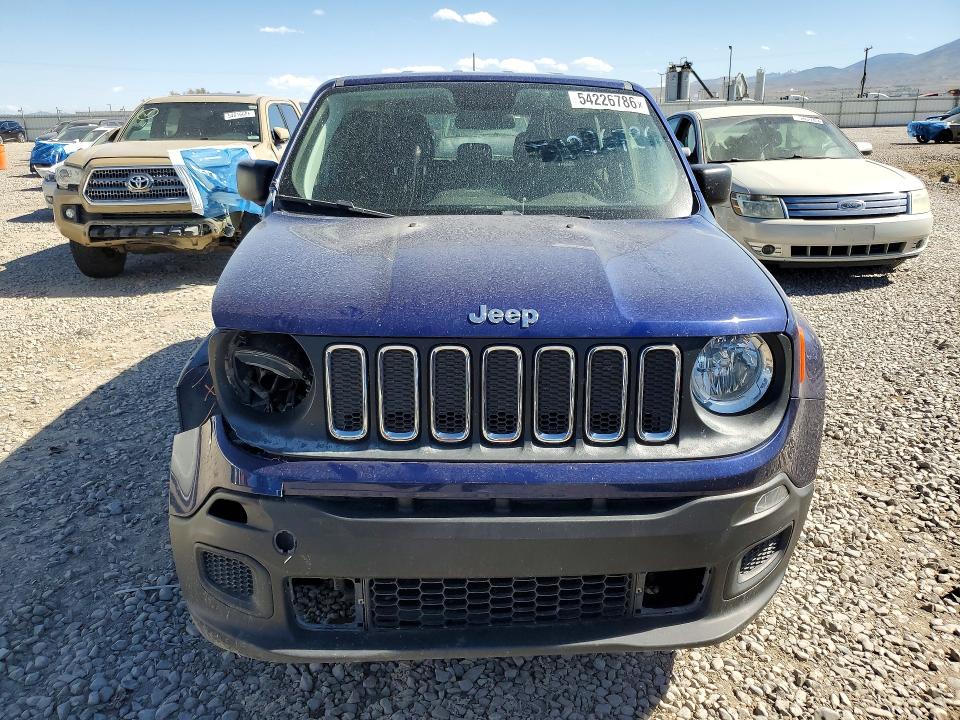 2018 Jeep Renegade მანქანა იყიდება აუქციონზე, vin: ZACCJBAB5JPG89129, აუქციონის ნომერი: 54226786