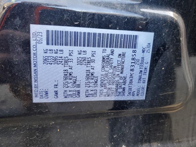 Продажа на аукционе авто 2023 Nissan Rogue, vin: 5N1BT3BA3PC831858, номер лота: 53636876