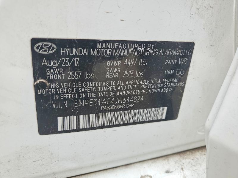 Продажа на аукционе авто 2018 Hyundai Sonata, vin: 5NPE34AF4JH644824, номер лота: 54064346