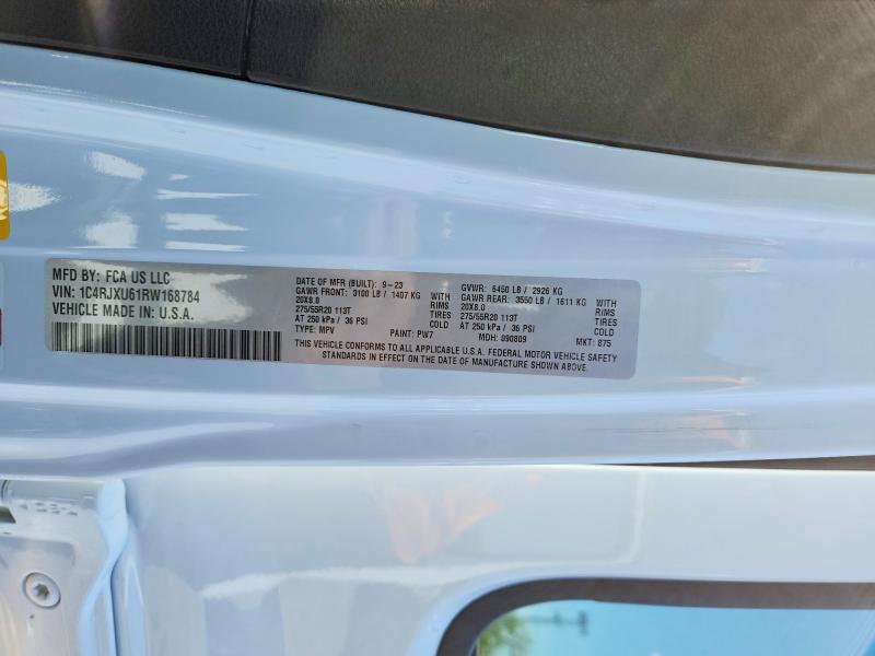 Продажа на аукционе авто 2024 Jeep Wrangler, vin: 1C4RJXU61RW168784, номер лота: 52484646