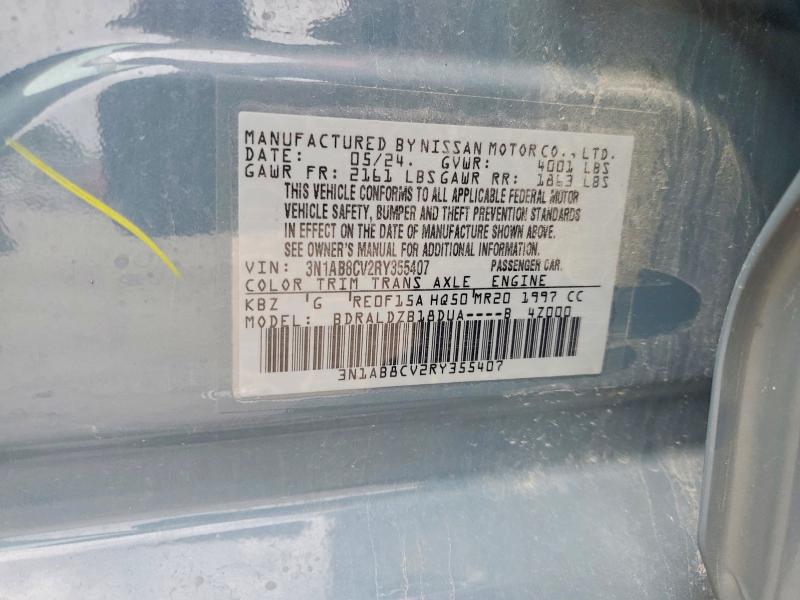 Продаж на аукціоні авто 2024 Nissan Sentra, vin: 3N1AB8CV2RY355407, номер лоту: 55432966