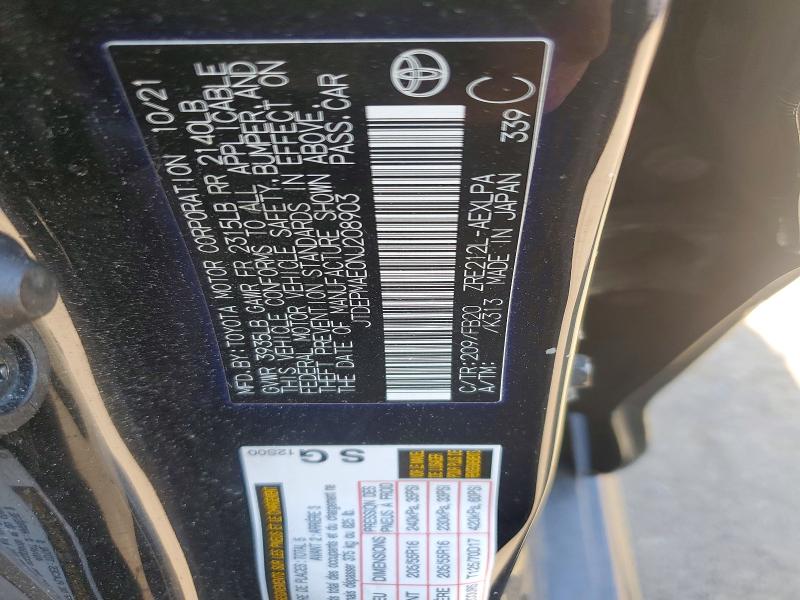 55615336 :رقم المزاد ، JTDEPMAE0NJ208903 vin ، 2022 Toyota Corolla مزاد بيع