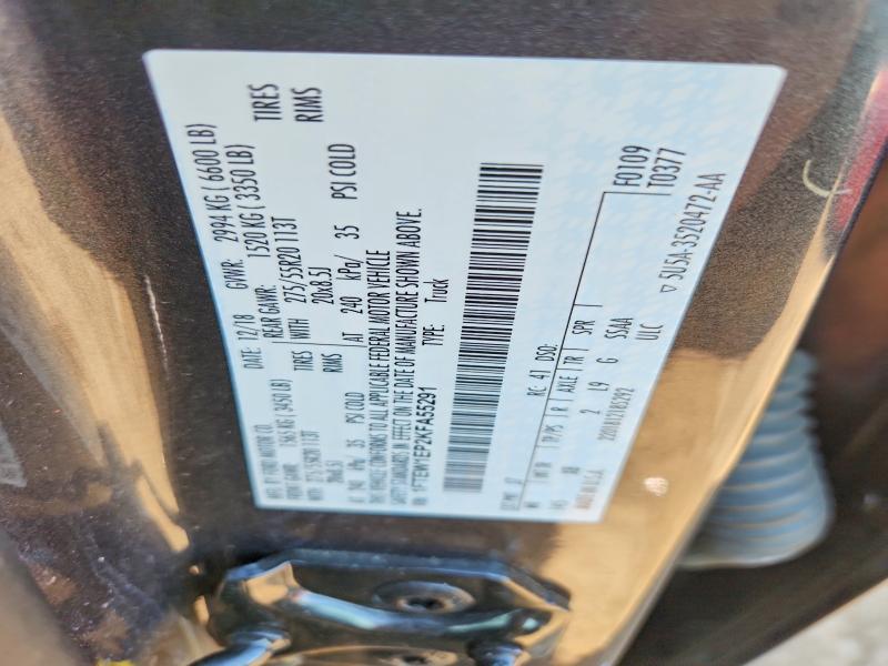 Aukcja sprzedaży 2019 Ford F150, vin: 1FTEW1EP2KFA55291, numer aukcji: 55385046