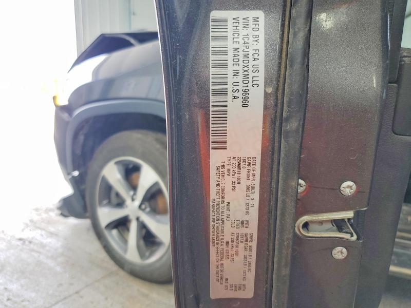 Продажа на аукционе авто 2021 Jeep Cherokee, vin: 1C4PJMDXXMD196960, номер лота: 54847626