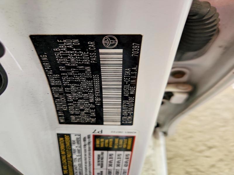 Продаж на аукціоні авто 2017 Toyota Camry, vin: 4T1BF1FKXHU666935, номер лоту: 55243036