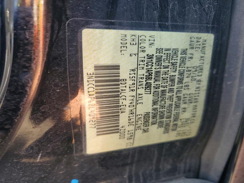 Продажа на аукционе авто 2011 Nissan Versa, vin: 3N1CC1AP6BL409277, номер лота: 52700546