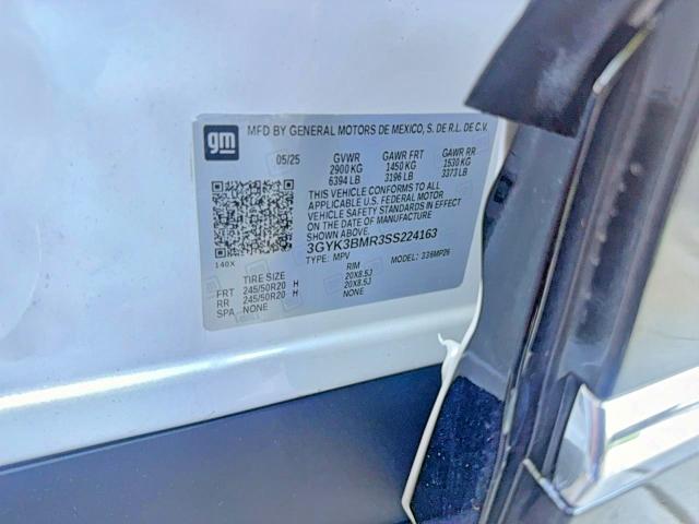 2025 Cadillac Optiq მანქანა იყიდება აუქციონზე, vin: 3GYK3BMR3SS224163, აუქციონის ნომერი: 53838916
