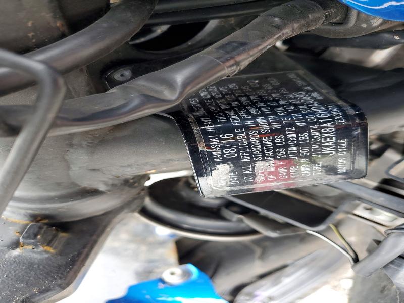 54413216 :رقم المزاد ، JKAEX8A16HDA30693 vin ، 2017 Kawasaki Ex300 مزاد بيع