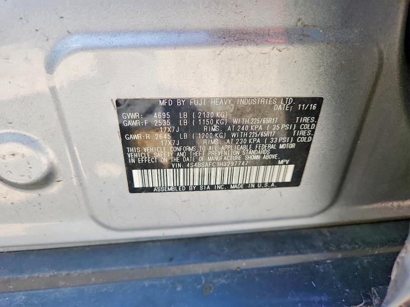 Продажа на аукционе авто 2017 Subaru Outback, vin: 4S4BSAFC1H3297747, номер лота: 55390236