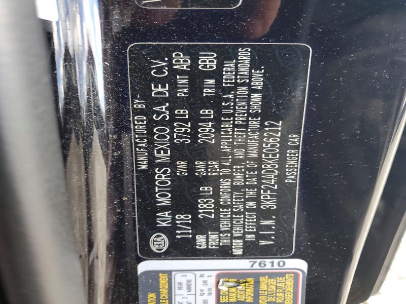 Продаж на аукціоні авто 2019 Kia Forte, vin: 3KPF24AD8KE056212, номер лоту: 52463406