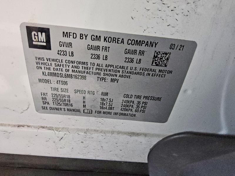 Продажа на аукционе авто 2021 Buick Encore Gx, vin: KL4MMDSL6MB162398, номер лота: 54115116