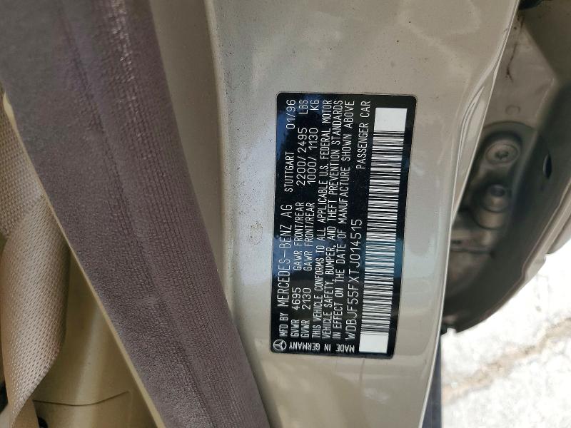1996 Mercedes-benz E მანქანა იყიდება აუქციონზე, vin: WDBJF55FXTJ014515, აუქციონის ნომერი: 52178966