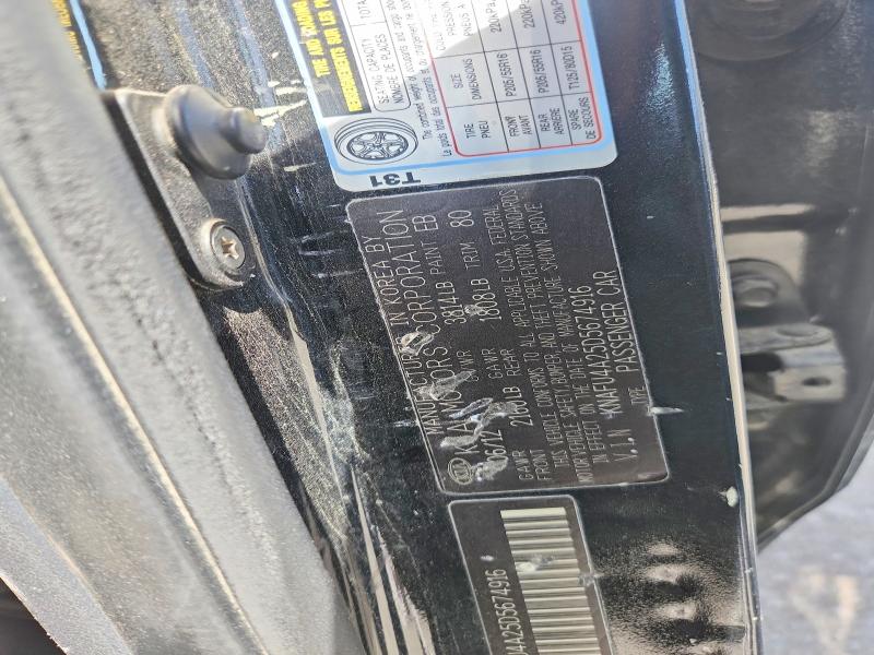 54494346 :رقم المزاد ، KNAFU4A25D5674916 vin ، 2013 Kia Forte مزاد بيع