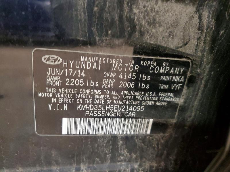 2014 Hyundai Elantra Gt მანქანა იყიდება აუქციონზე, vin: KMHD35LH5EU214095, აუქციონის ნომერი: 54111396
