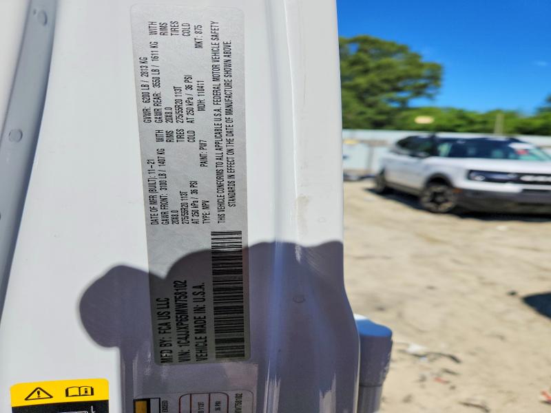 54428596 :رقم المزاد ، 1C4JJXP65MW758102 vin ، 2021 Jeep Wrangler Unlimited مزاد بيع