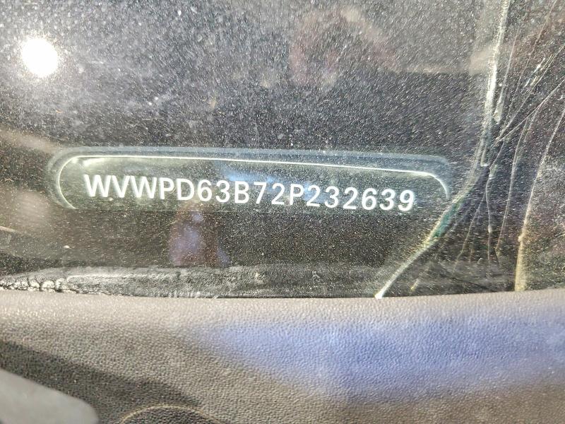 52882666 :رقم المزاد ، WVWPD63B72P232639 vin ، 2002 Volkswagen Passat مزاد بيع