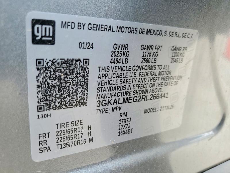 53893986 :رقم المزاد ، 3GKALMEG2RL266441 vin ، 2024 Gmc Terrain مزاد بيع