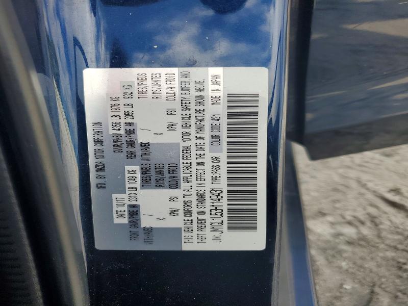 2017 Mazda 6 მანქანა იყიდება აუქციონზე, vin: JM1GL1U53H1149431, აუქციონის ნომერი: 53841956