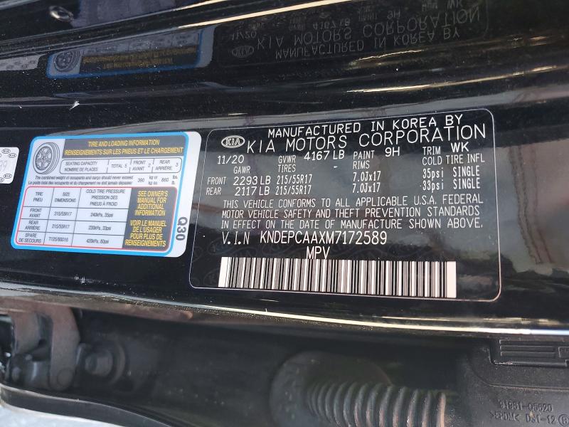 Продаж на аукціоні авто 2021 Kia Seltos, vin: KNDEPCAAXM7172589, номер лоту: 52966676