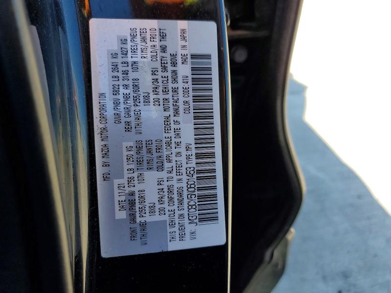 Продажа на аукционе авто 2022 Mazda Cx-9, vin: JM3TCBCY5N0601453, номер лота: 49339516