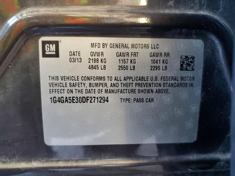 Продажа на аукционе авто 2013 Buick Lacrosse, vin: 1G4GA5E30DF271294, номер лота: 53698196
