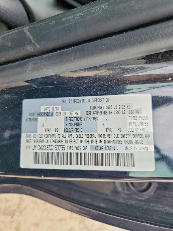 Продажа на аукционе авто 2013 Mazda 5, vin: JM1CW2CL5D0153735, номер лота: 52032296
