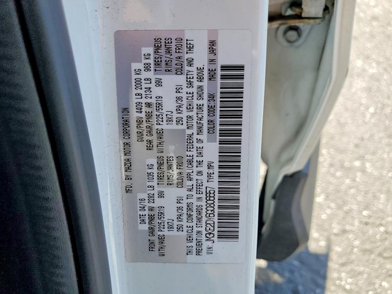 Продаж на аукціоні авто 2016 Mazda Cx-5, vin: JM3KE2DY6G0806657, номер лоту: 52350556