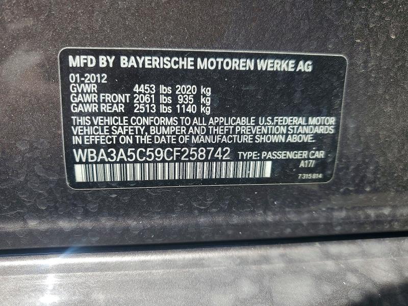 Продаж на аукціоні авто 2012 Bmw 328, vin: WBA3A5C59CF258742, номер лоту: 51799756