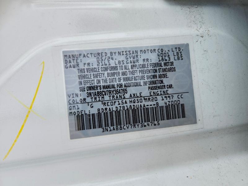 Продажа на аукционе авто 2024 Nissan Sentra, vin: 3N1AB8CV7RY364765, номер лота: 52545556
