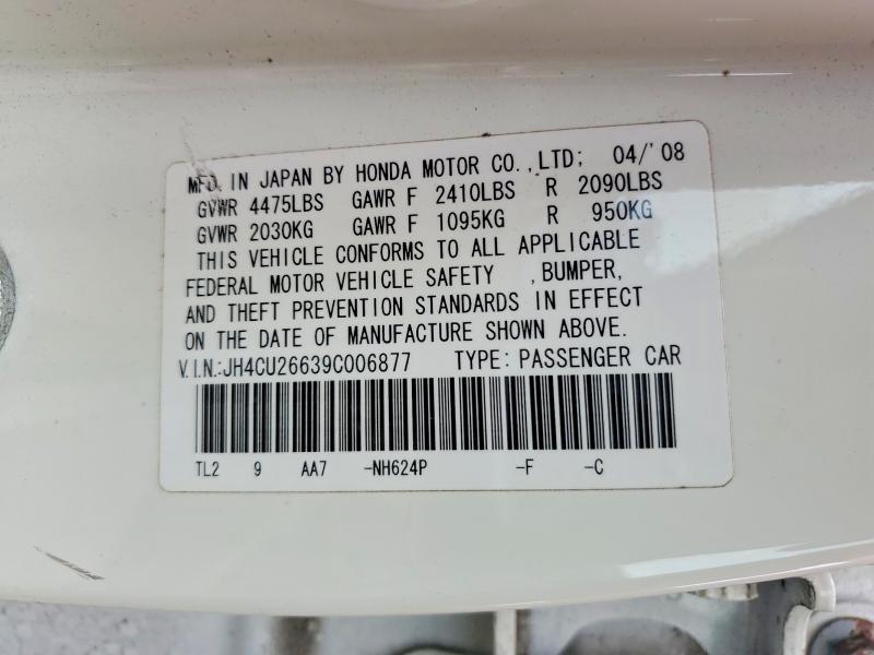 Продажа на аукционе авто 2009 Acura Tsx, vin: JH4CU26639C006877, номер лота: 54994576