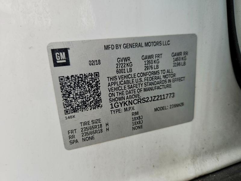 Продаж на аукціоні авто 2018 Cadillac Xt5, vin: 1GYKNCRS2JZ211773, номер лоту: 53361796